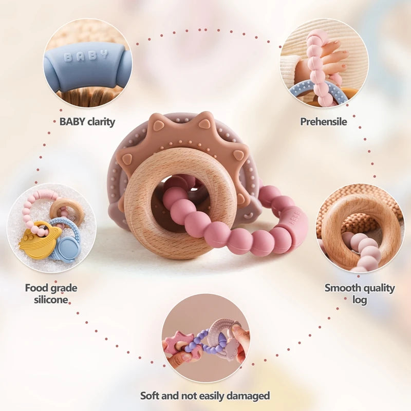 CowLost | baby-transport-accessories-silicone-baby-teether-1pc-food-grade-0-12-months-toy |9