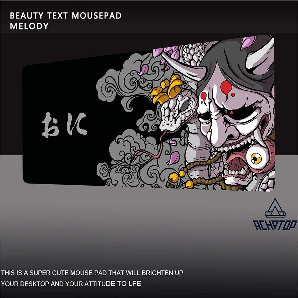 CowLost | uncategorized-japanese-style-oni-large-gaming-mousepad-900x400mm |21
