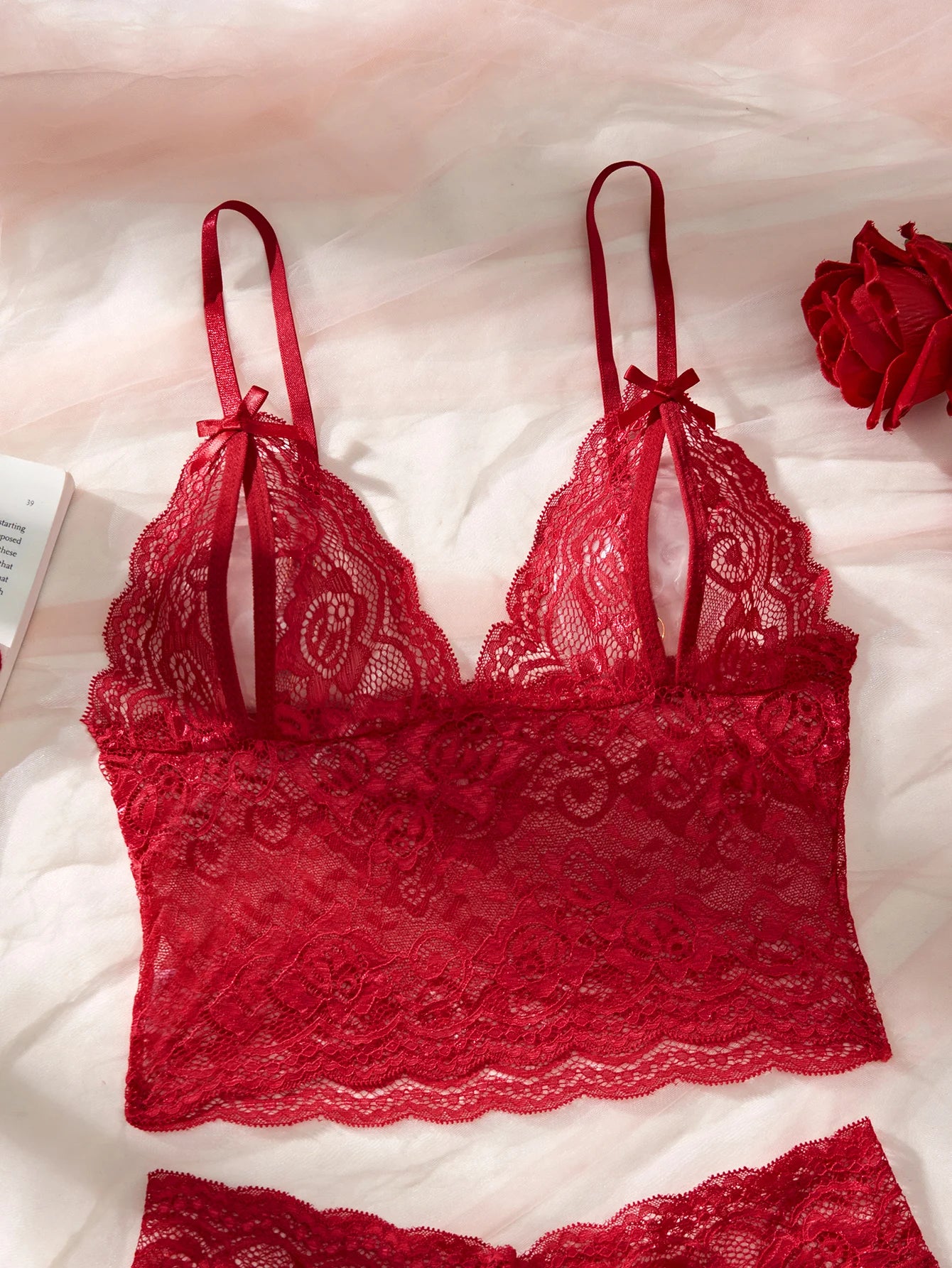 CowLost | women-floral-sexy-lingerie-set-perspective-bra-and-crotchless-panties-sets |13