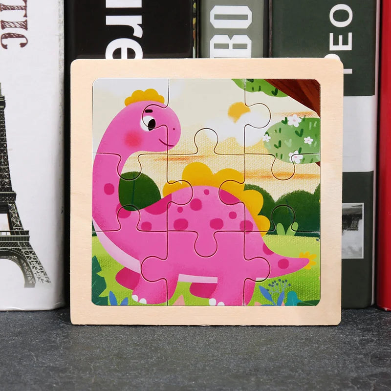 CowLost | fencing-barriers-3d-wooden-baby-puzzle-toy-11x11cm-educational-montessori |50