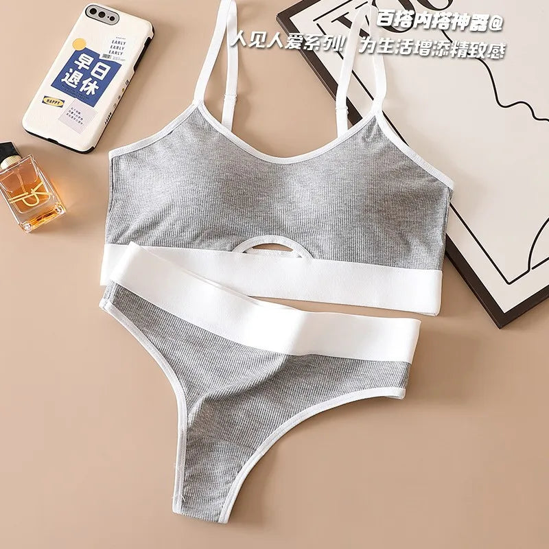 CowLost | product_id-women-s-cotton-push-up-bra-seamless-low-rise-thong-set-with-u-back-padded-support |13