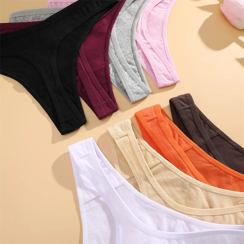 CowLost | activewear-pants-4pcs-seamless-cotton-womens-low-rise-panties-set |8