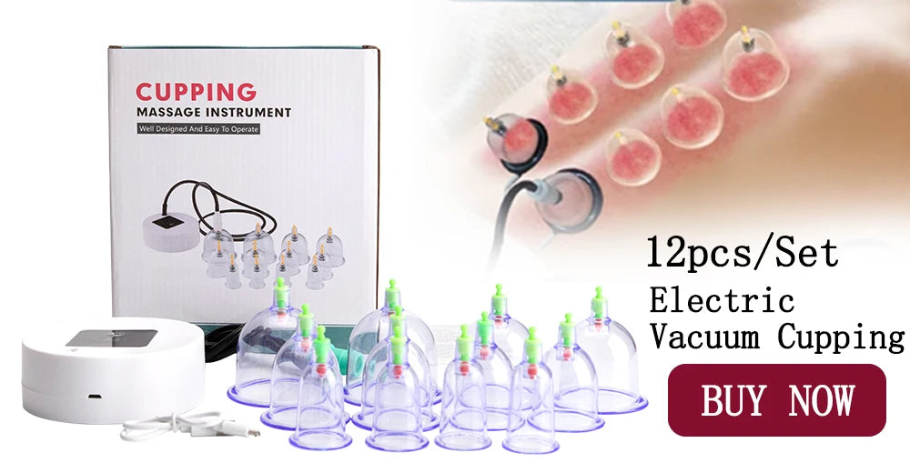 CowLost | 6pcs-vacuum-cupping-sets-with-pumping-gun-suction-cups-back-massage |7