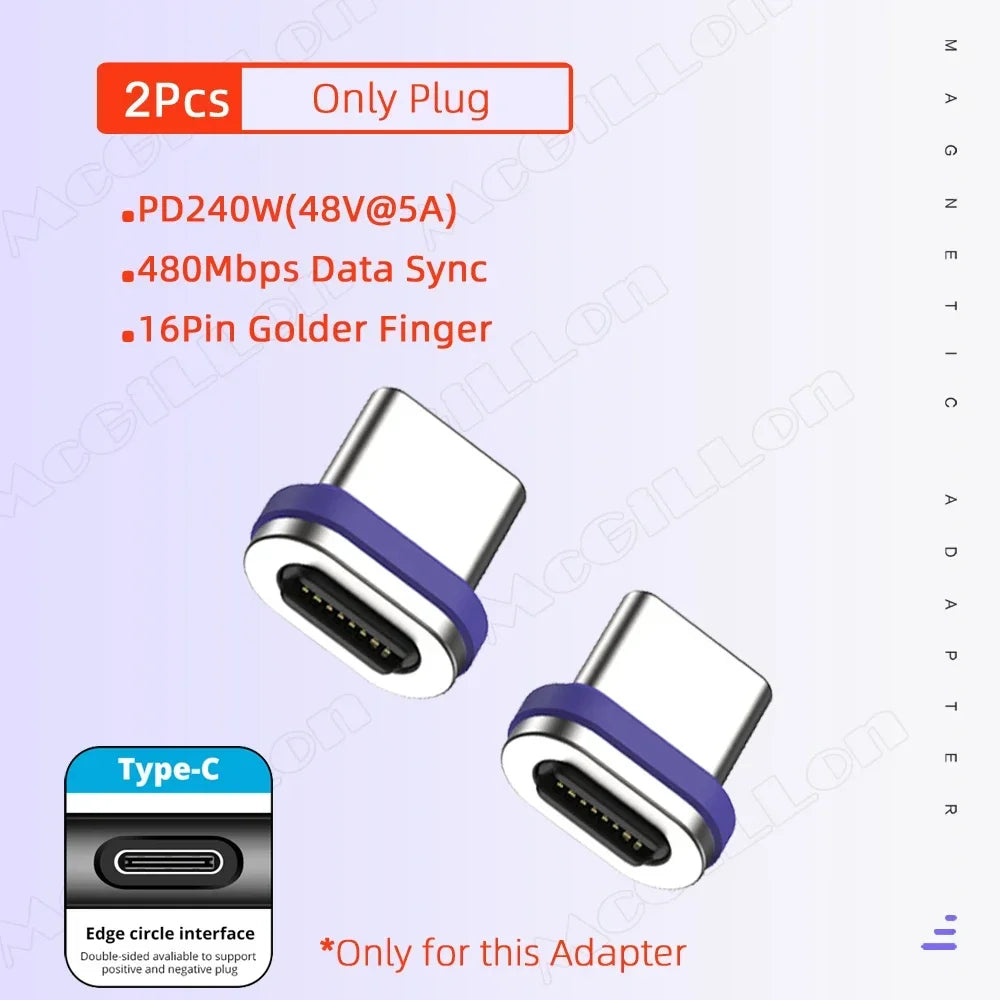 CowLost | product_id-16pin-usb-c-to-usb-c-magnetic-adapter-pd-240w-fast-charging-data-converter-for-iphone-16-15-macbook-samsung-xiaomi |17