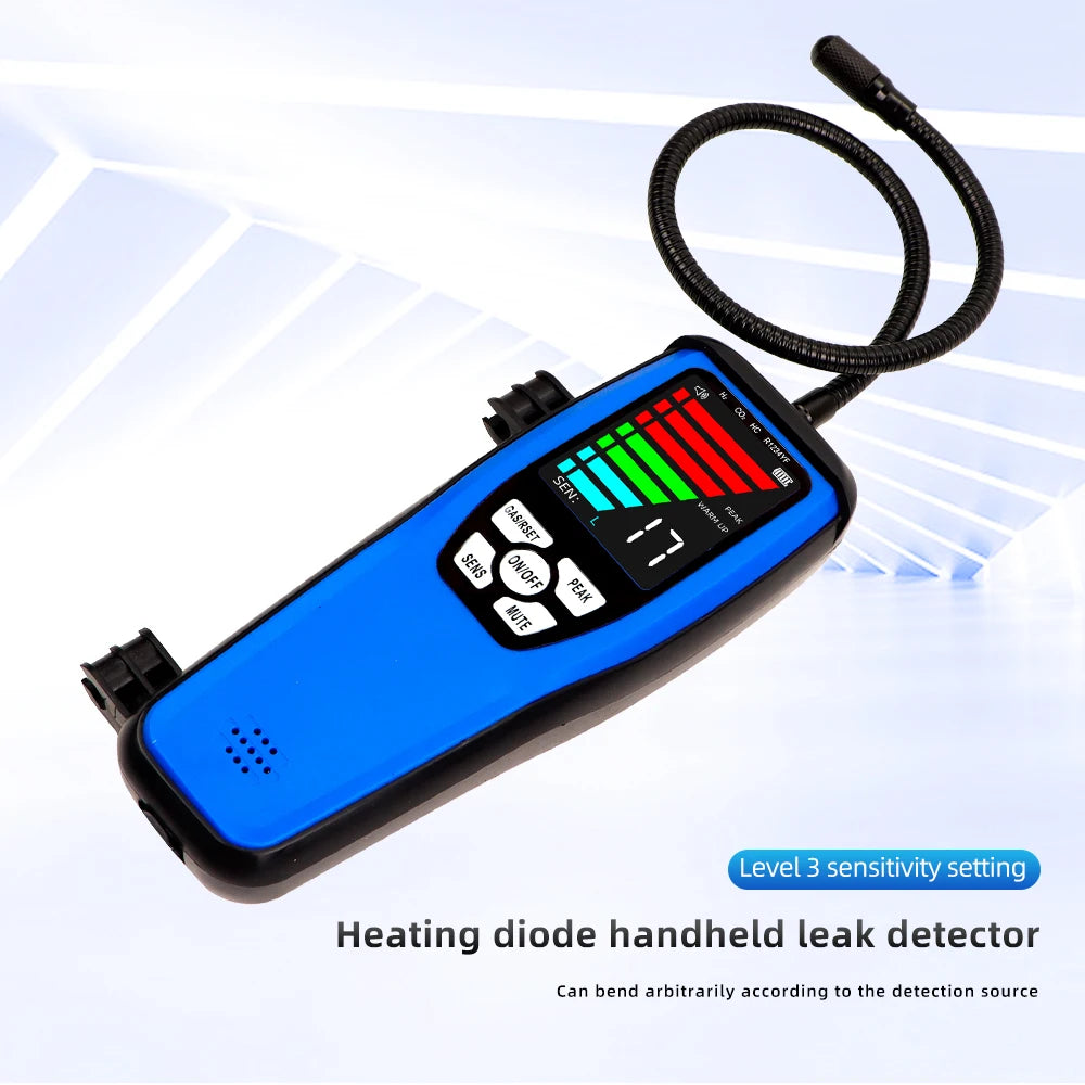 LD200 LD600 Halogen & Combustible Gas Leak Detector with 0-100% LEL Alarm and LCD Display