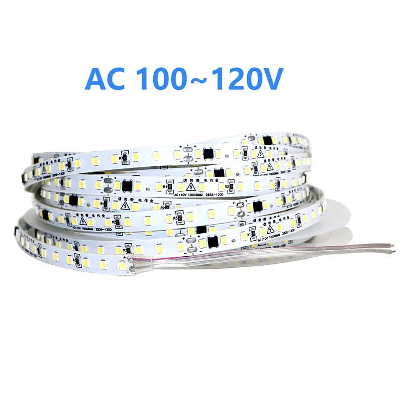 110V 220V LED Strip 2835 120LEDs/m Home Lamp Strip