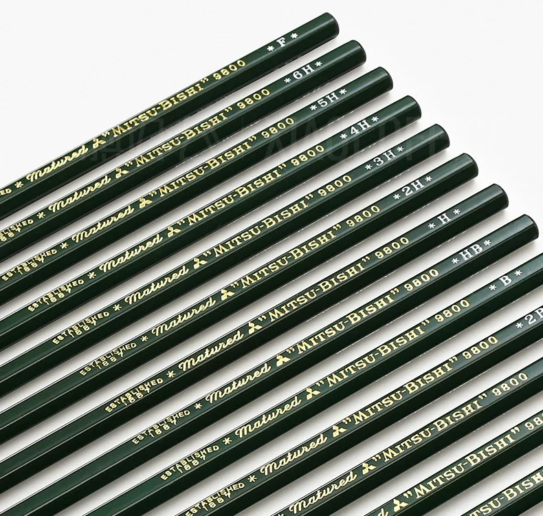 CowLost | product_id-uni-japanese-12pcs-9800-hb-14b-professional-sketch-pencil-set |10