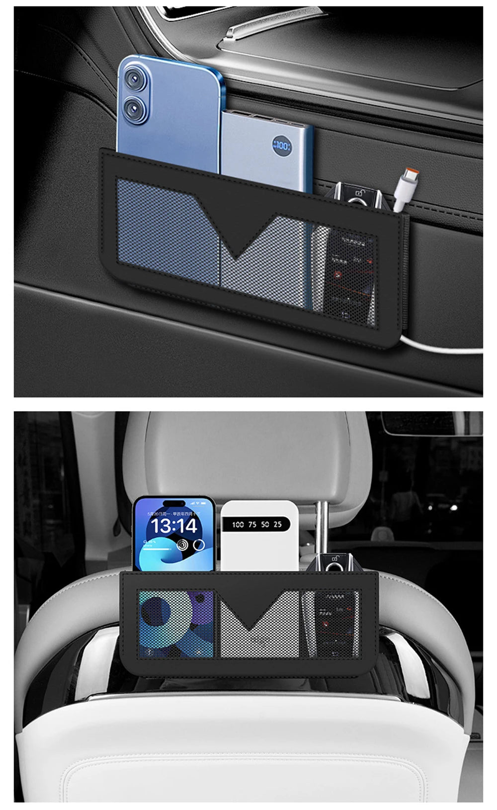 CowLost | product_id-premium-faux-leather-car-seat-back-organizer-with-storage-bag-trash-bin-and-phone-holder |20