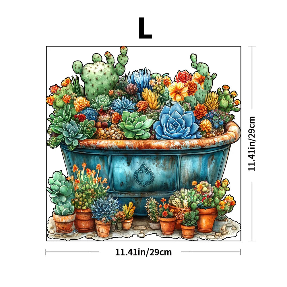 CowLost | product_id-challenging-wooden-jigsaw-puzzle-with-colorful-succulents-and-animal-shapes-high-difficulty-brain-game |8