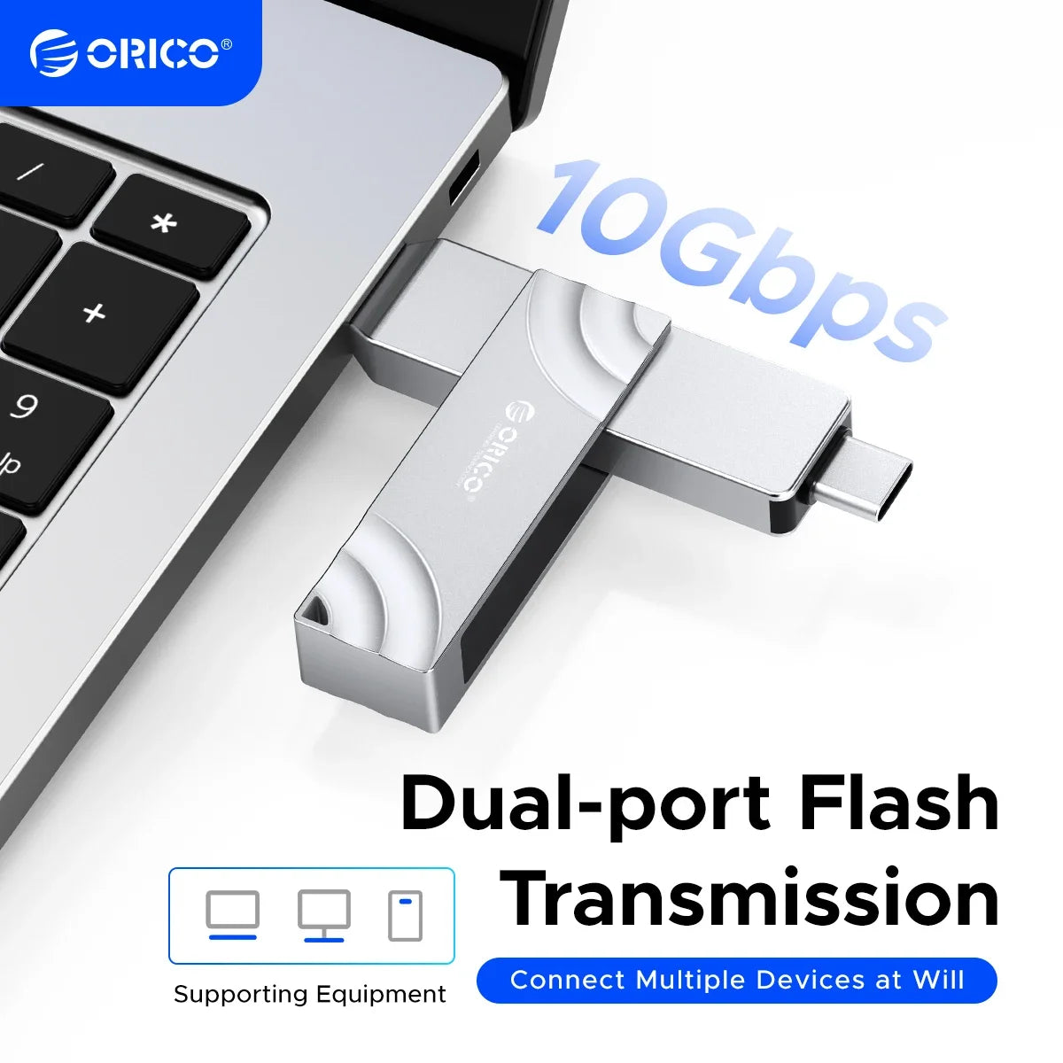 CowLost | orico-dual-flash-drive-2-in-1-usb-c-a-3-2-gen2 |1