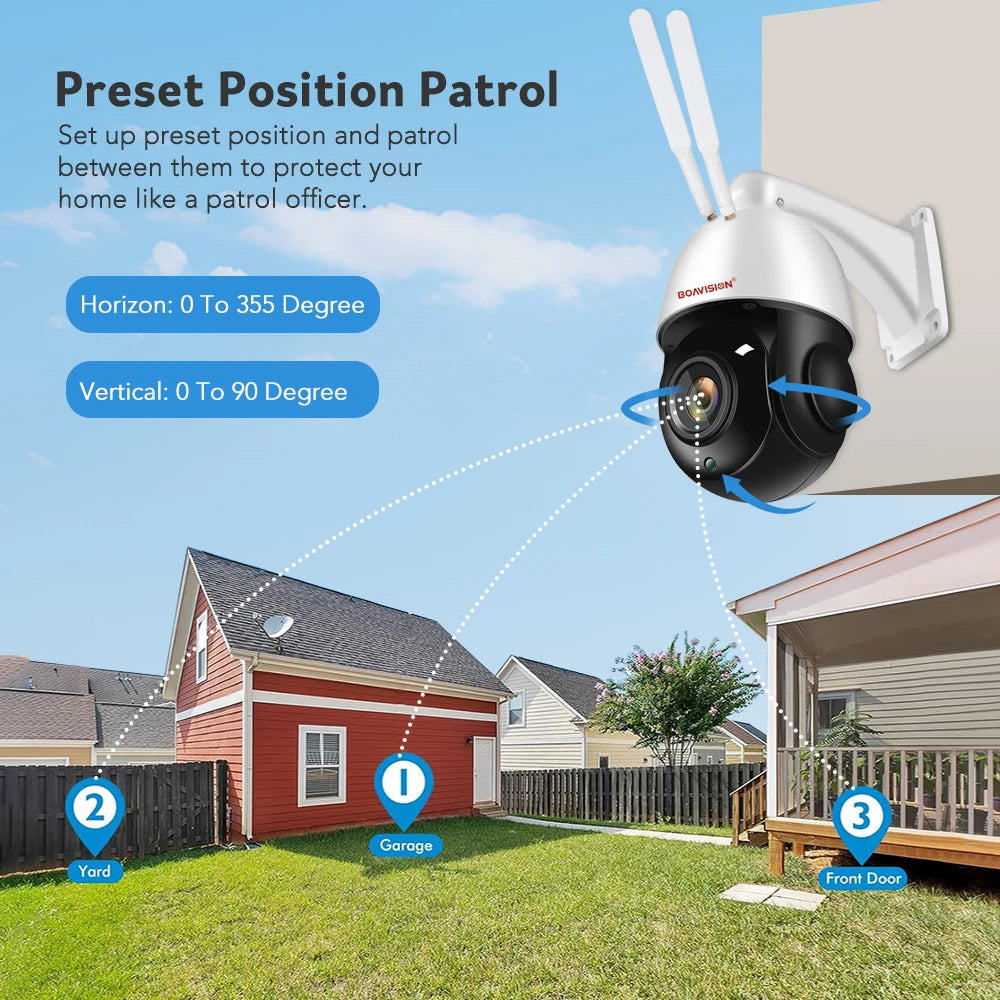 CowLost | outdoor-ip-camera-8mp-5mp-4g-sim-card-wifi-poe-ai-auto-tracking-30x-zoom-ptz-speed-dome-two-way-audio-ir-80m-surveillance-camera |4