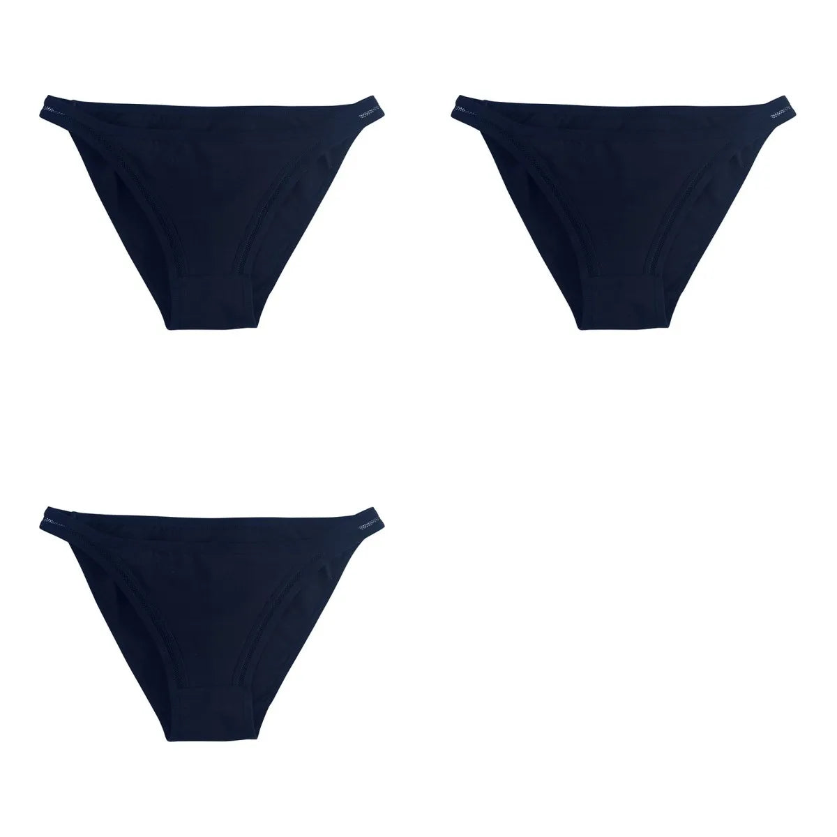 CowLost | product_id-3pcs-womens-cotton-low-rise-brazilian-briefs-with-mesh-sides-m-xl |29