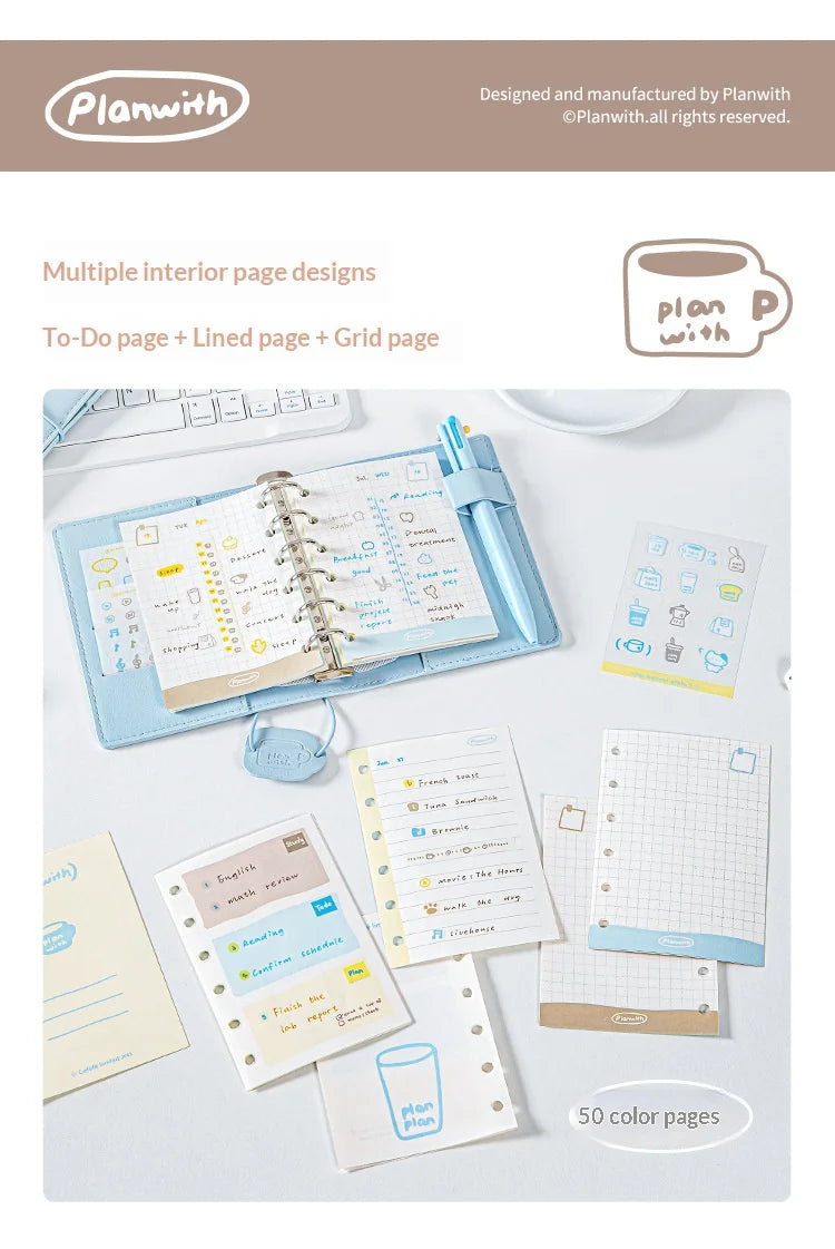 CowLost | product_id-planwith-a7-cafefe-refillable-loose-leaf-pocket-planner-for-goal-setting-task-management |11