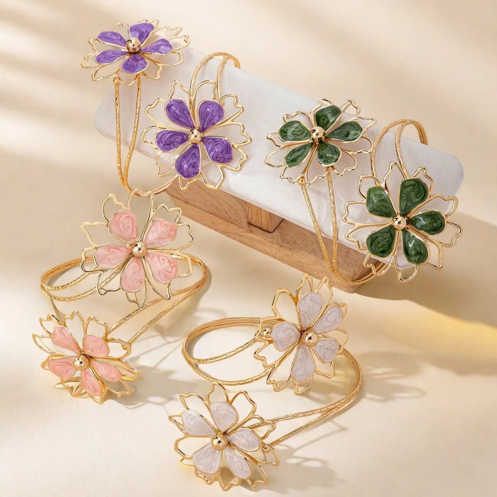 CowLost | bohemian-hollow-flower-open-upper-arm-bracelet-for-women |3