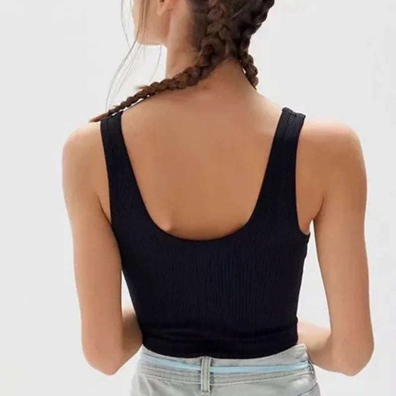 CowLost | product_id-seamless-ribbed-wireless-sports-bra-tank-top-crop-for-women |2