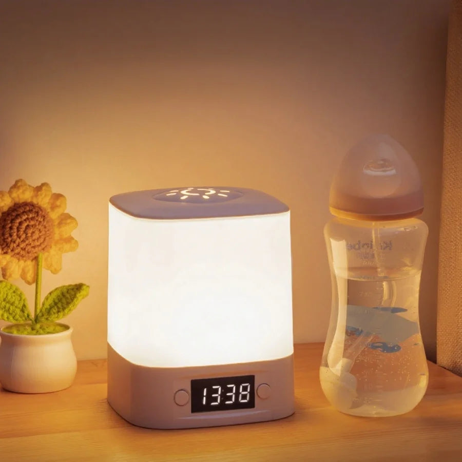 CowLost | product_id-rechargeable-touch-dimmable-led-night-lamp-with-remote-and-clock-display-eye-protection |6