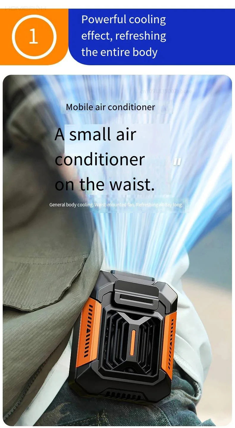 CowLost | product_id-homfish-portable-wearable-neck-fan-with-belt-clip-power-bank-flashlight-for-outdoor-use |10