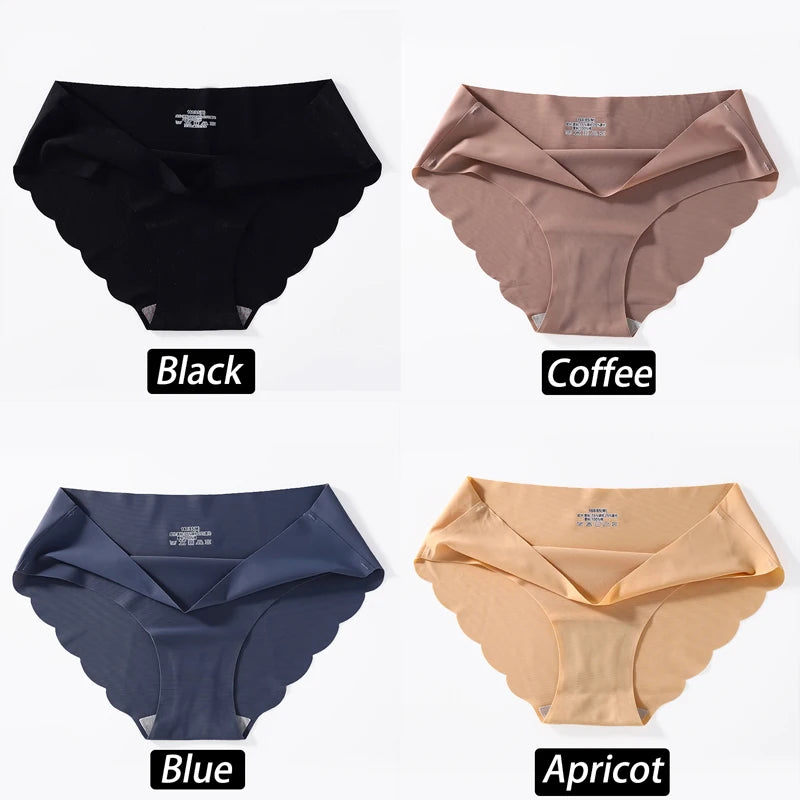 CowLost | activewear-pants-4pcs-seamless-silk-high-waist-briefs-for-women |34