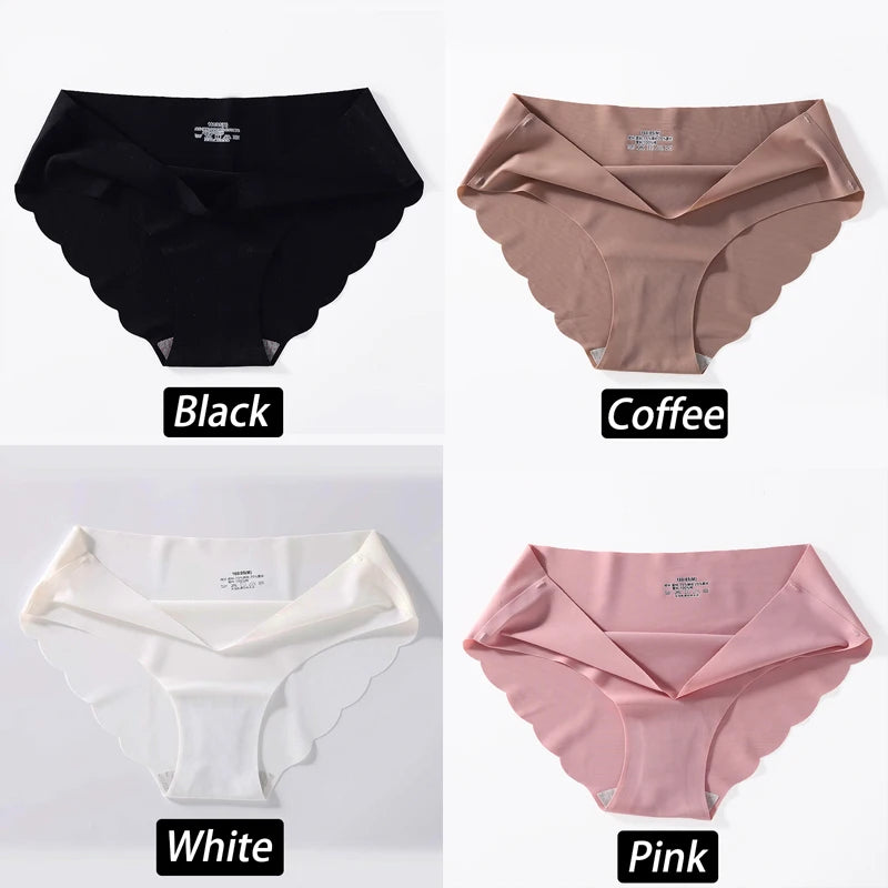CowLost | activewear-pants-4pcs-seamless-silk-high-waist-briefs-for-women |29