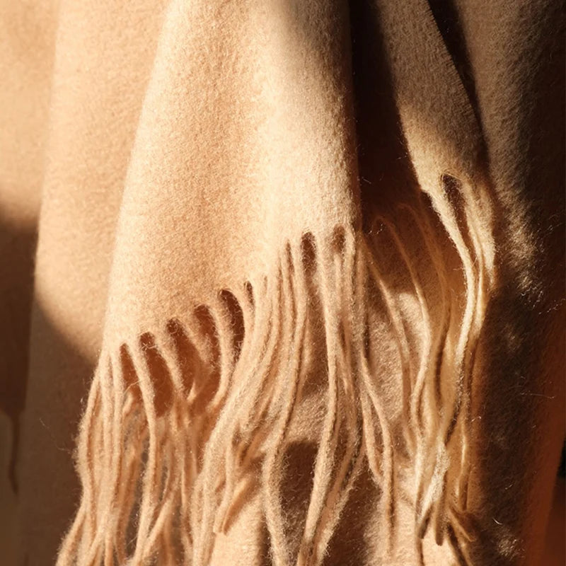 CowLost | wool-scarf-women-thick-cashmere-winter-scars |6