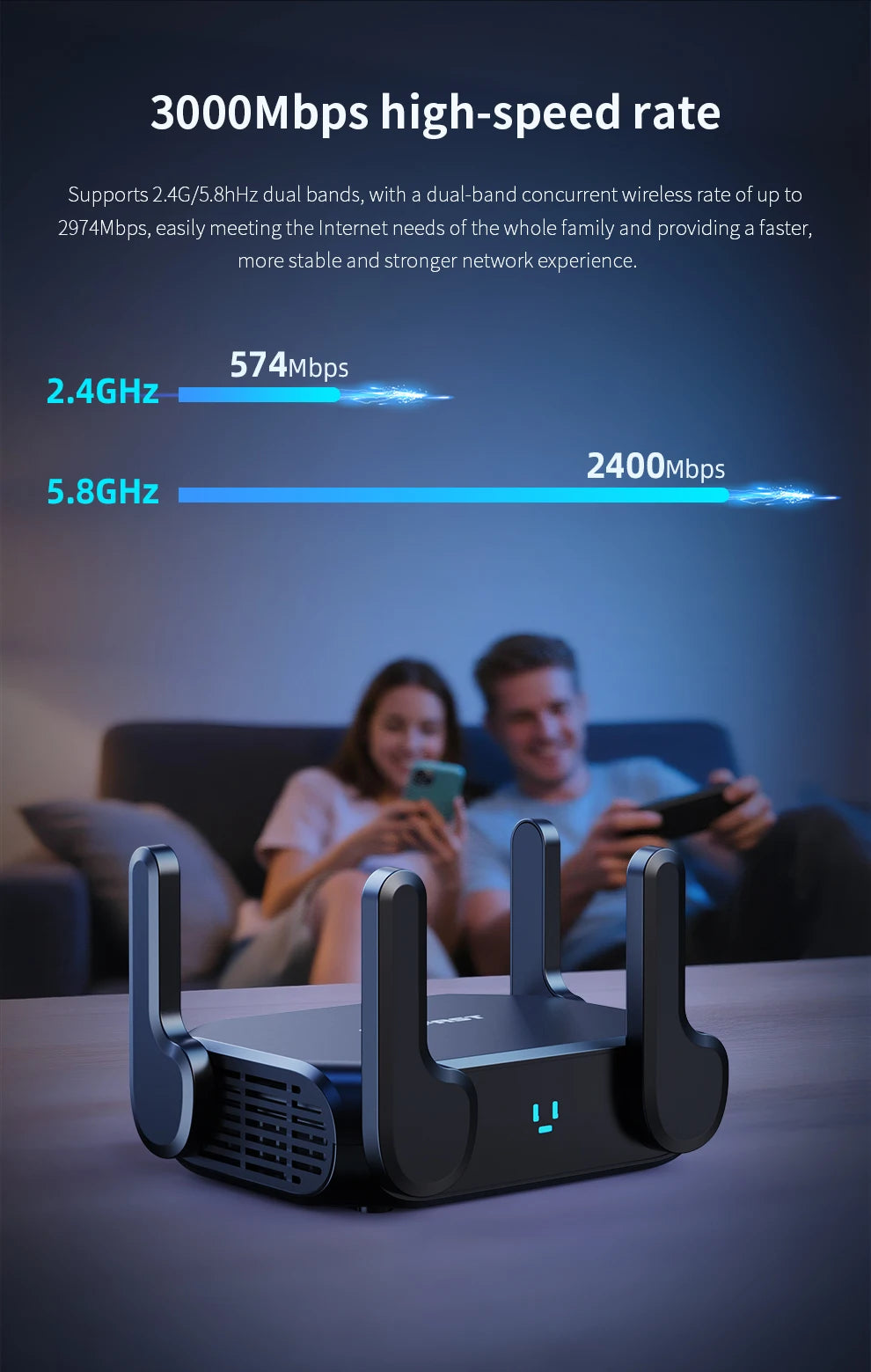 CowLost | comfast-ax3000-wifi-6-mesh-wifi-gigabit-router-2-4g-5-8ghz-dual-band |14