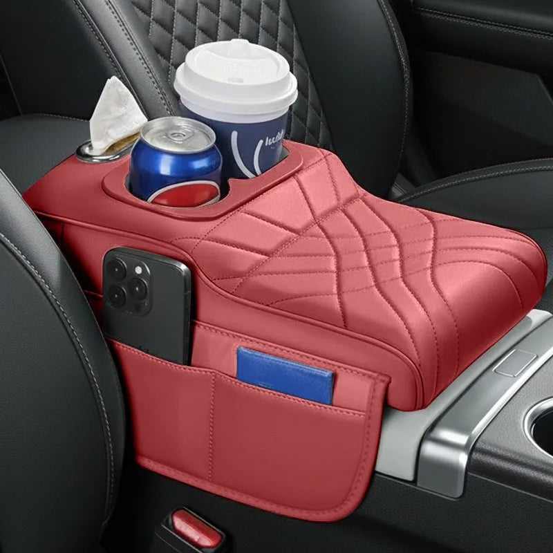 CowLost | product_id-car-armrest-cushion-with-2-side-pockets-2-cup-holders-tissue-box-cover |17