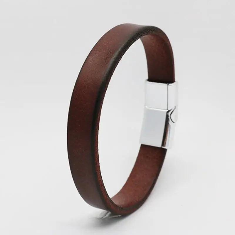 CowLost | badge-pass-holders-vintage-genuine-leather-wrap-cord-bracelet |1