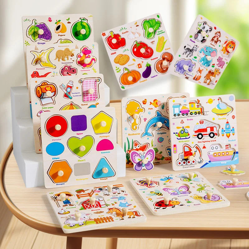 CowLost | fencing-barriers-montessori-baby-wooden-puzzles-1-3-years-educational-toys |3