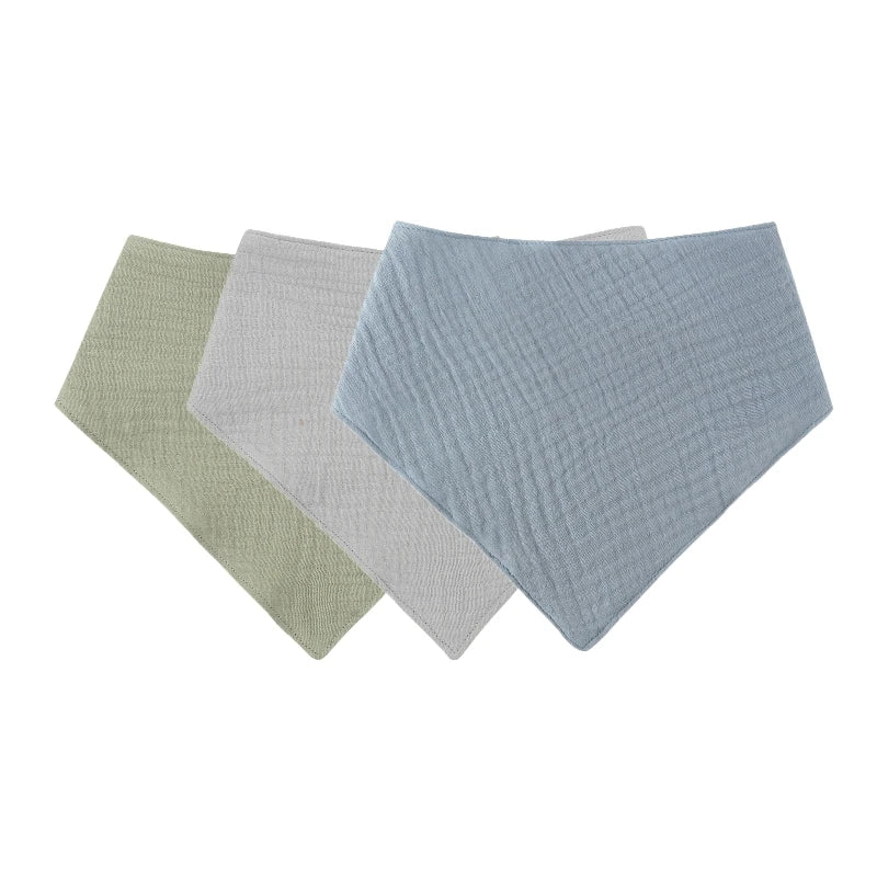 CowLost | 3pcs-5pcs-muslin-bibs-baby-face-towel-wash-cloth-drooling |25