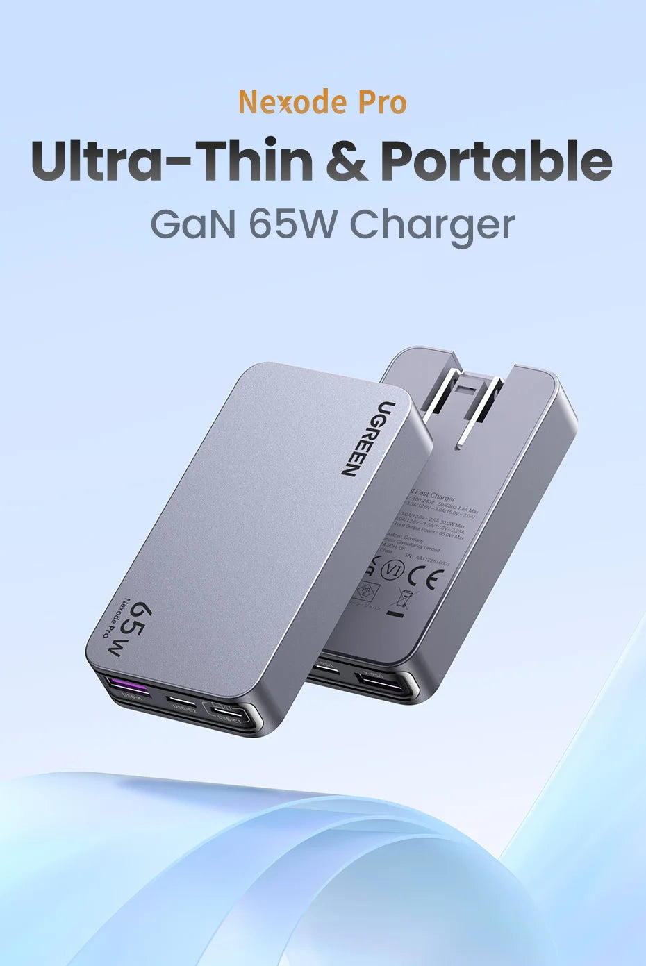 CowLost | ugreen-65w-gan-charger-quick-charge-4-0-3-0-usb-c-charger |8