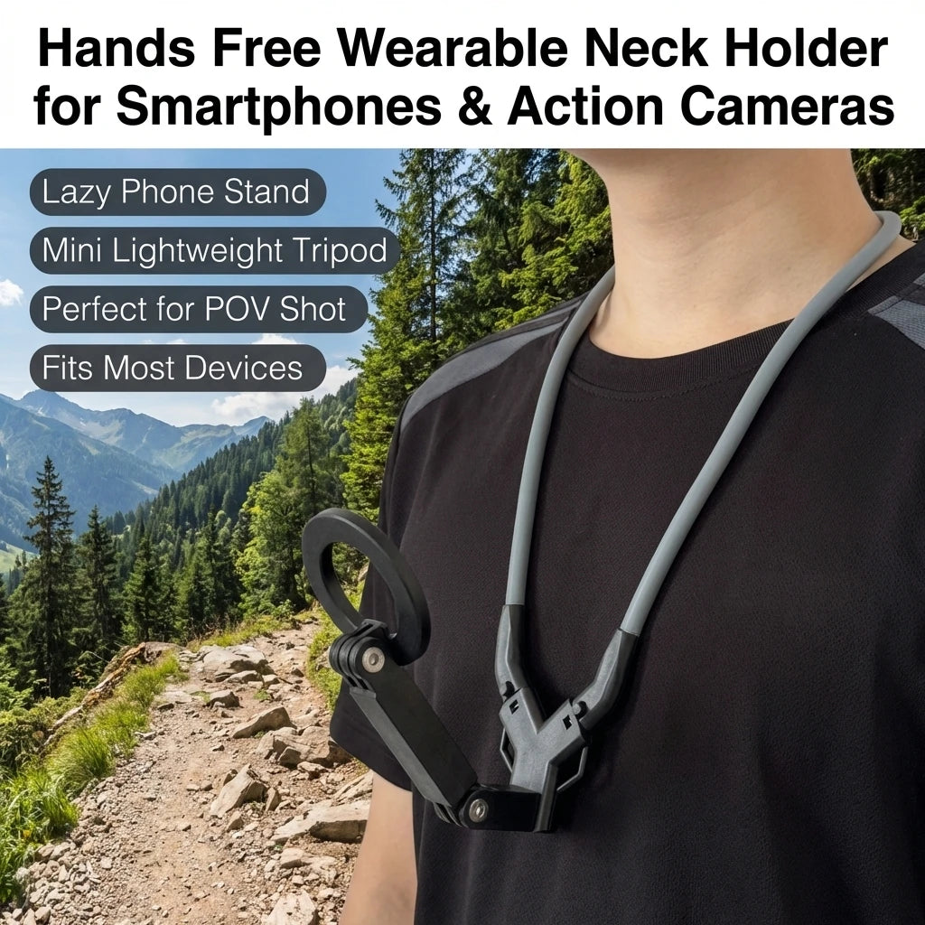 CowLost | magnetic-hanging-neck-stand-for-iphone-wearable-mobile-phone-holder-with-tripod-function-video-selfie-stick-suporte-for-magsafe |6