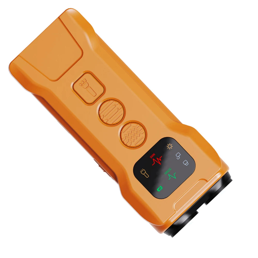 Rechargeable Ultrasonic Dog Repeller with LED Flashlight Anti-Barking Trainer