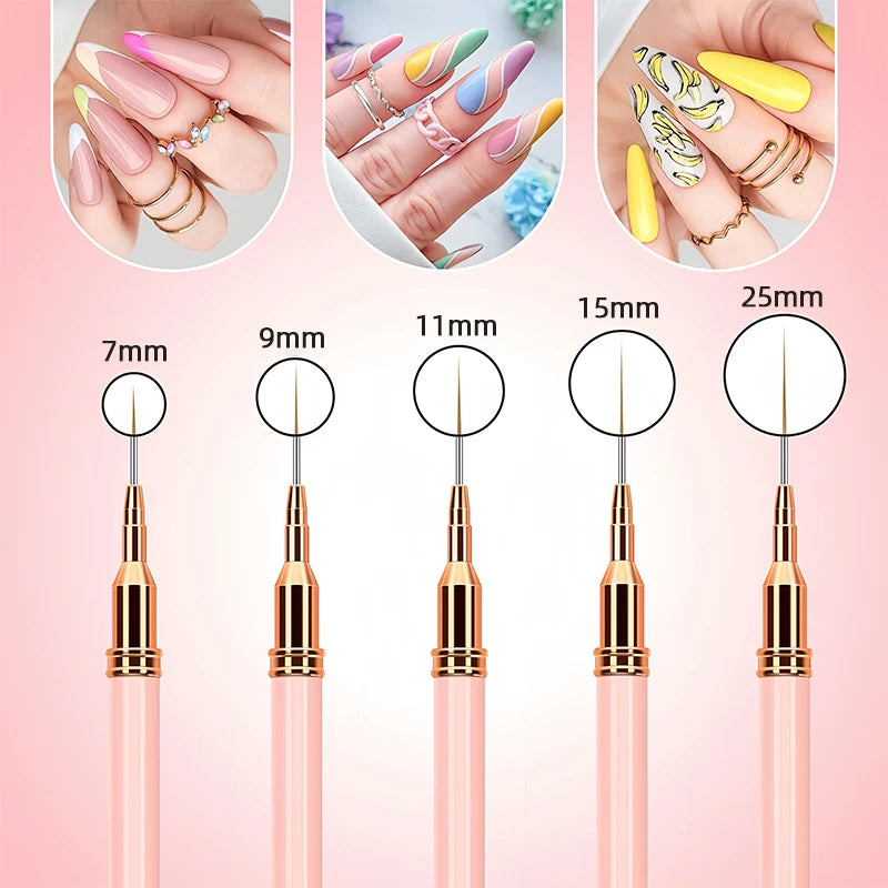 CowLost | tools-nail-liner-brush-set-5pcs-uv-gel-manicure-tools |11