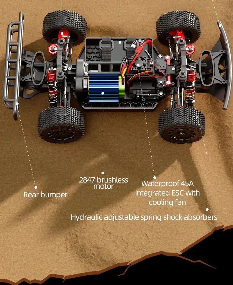 CowLost | fencing-barriers-jjrc-q130-70km-h-4wd-brushless-motor-rc-car-high-speed-drift-monster-truck |37
