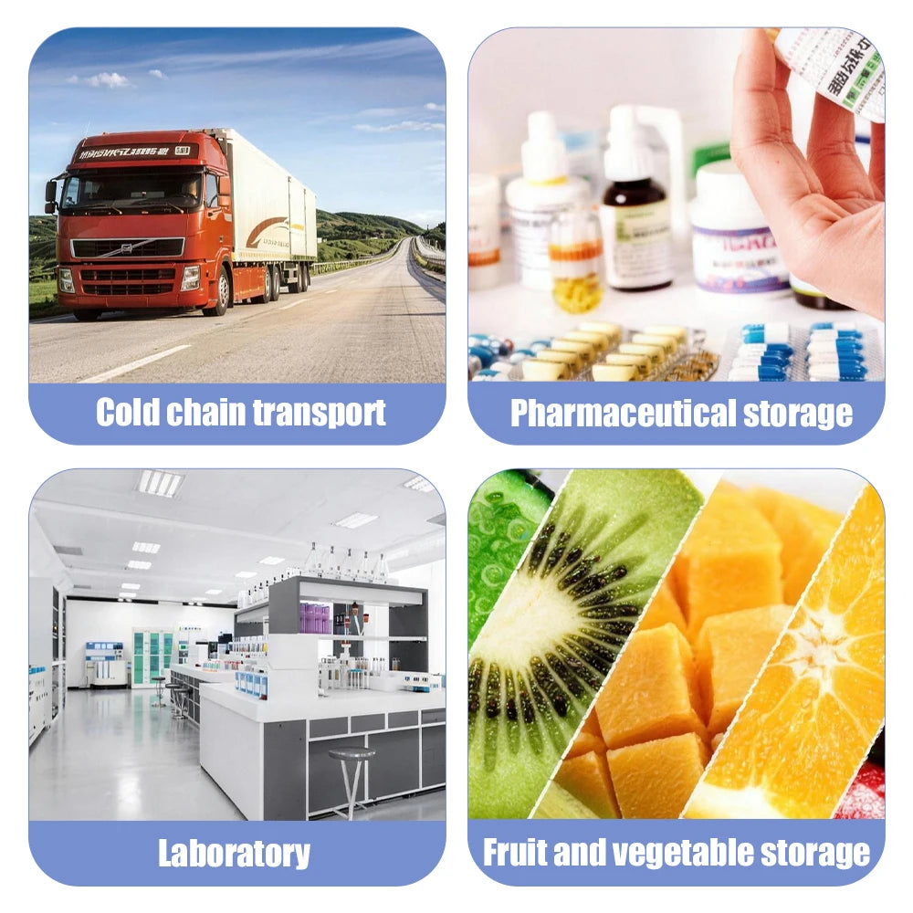 TempU05S USB Temperature Data Logger 60-Day Disposable 10000-Point PDF Report Cold Chain Recorder