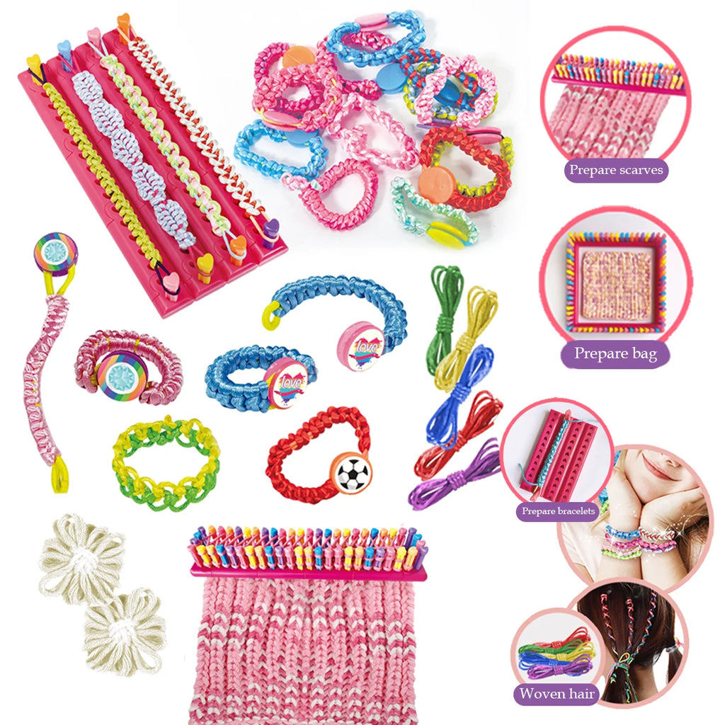 CowLost | product_id-diy-weaving-kit-for-kids-ages-6-arts-crafts-scarves-hats-and-bags |3