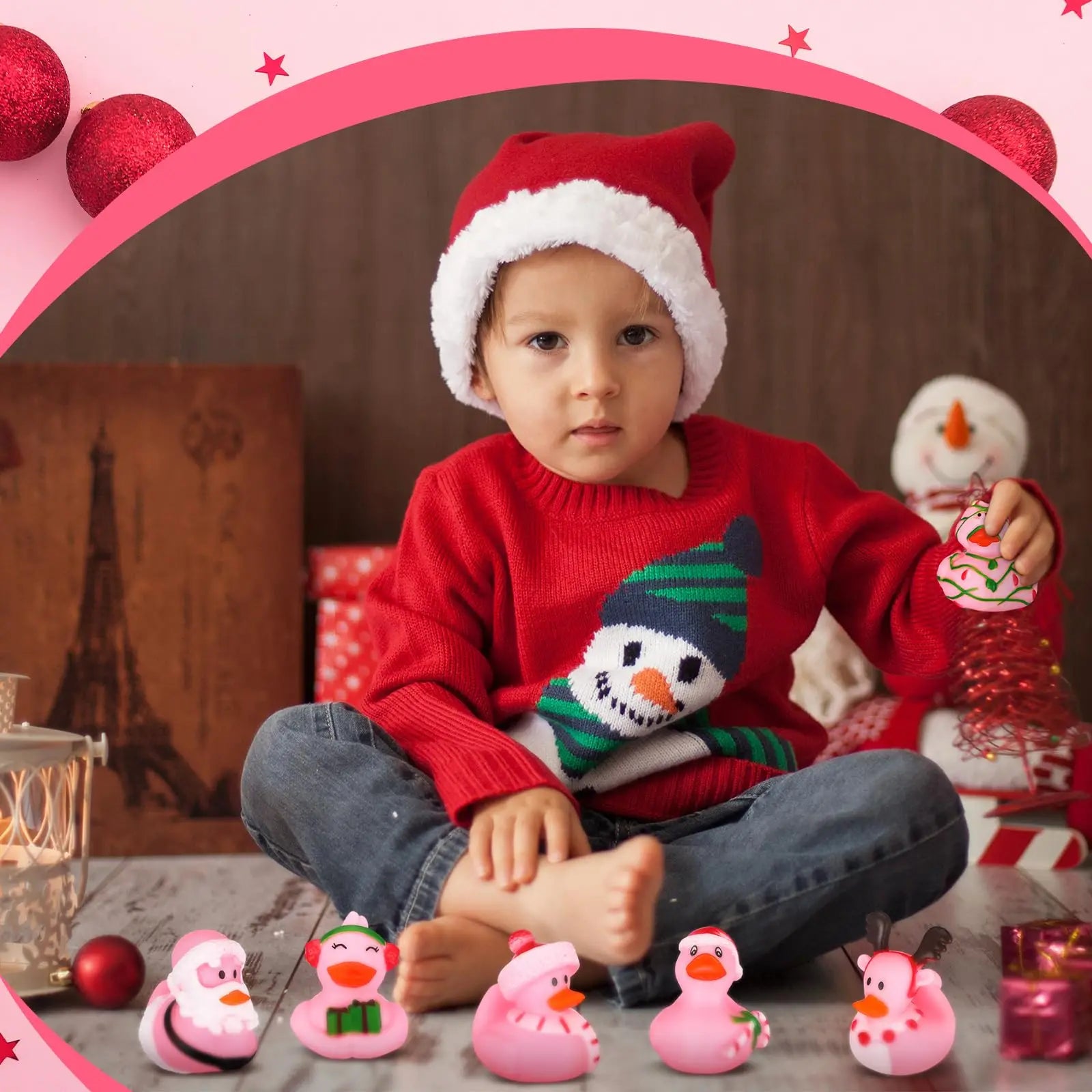 CowLost | product_id-6-12-24pcs-pink-rubber-duck-toys-bulk-mini-ducks-for-christmas-birthday-shower-party-favors-decoration |4
