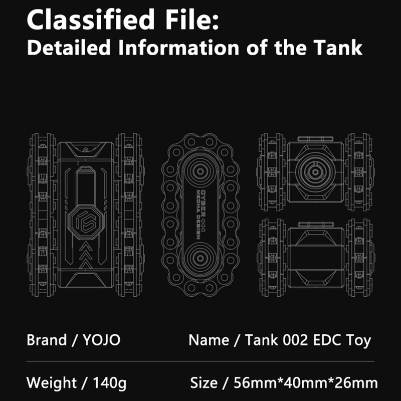 CowLost | hardcore-military-style-edc-metal-magnetic-rotating-tank-stress-relief-toy-fidget-toy-fidget-spinner-kids-gift |5