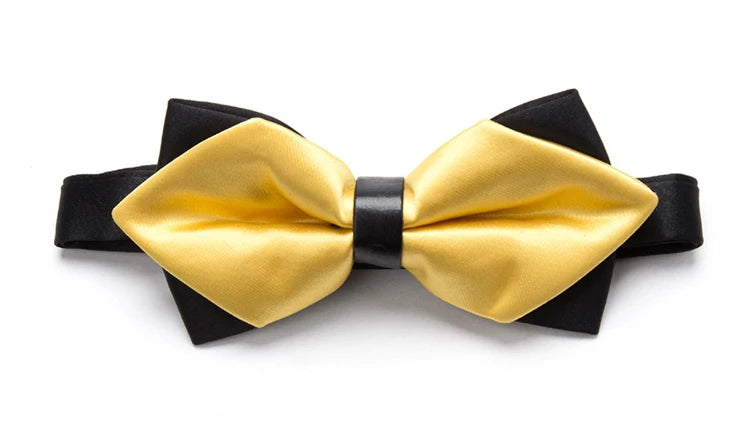 CowLost | men-ties-solid-fashion-butterfly-party-wedding-black-red-bow-tie |12