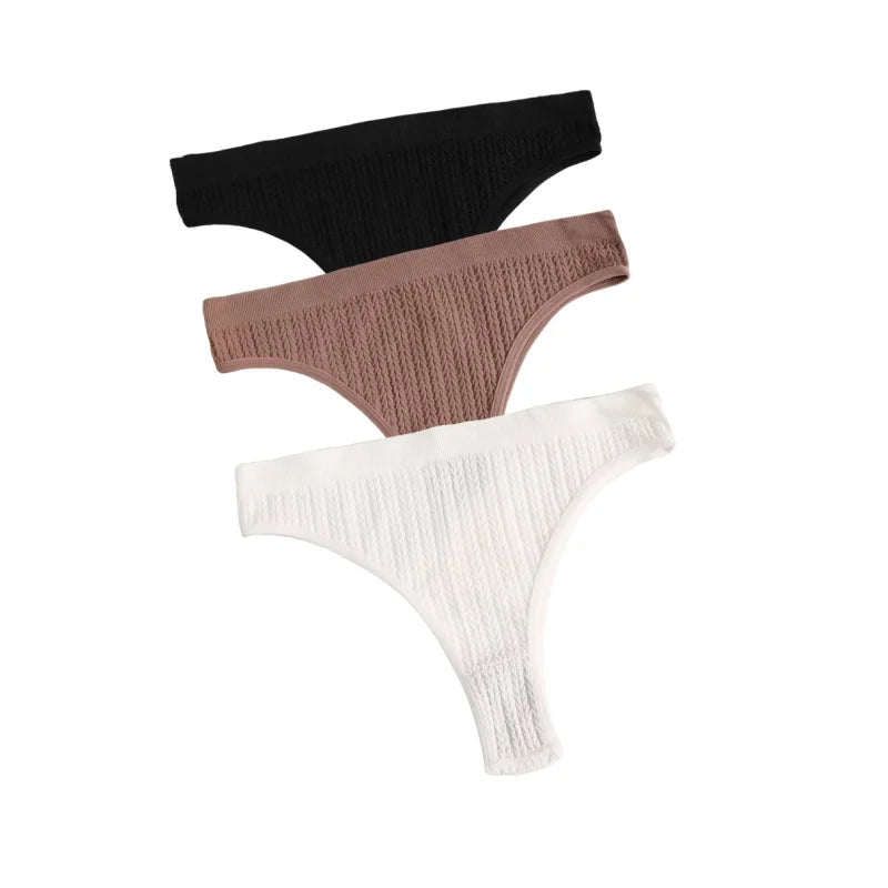 CowLost | product_id-3pcs-seamless-low-waist-women-s-stretch-briefs-solid-color-panties |20