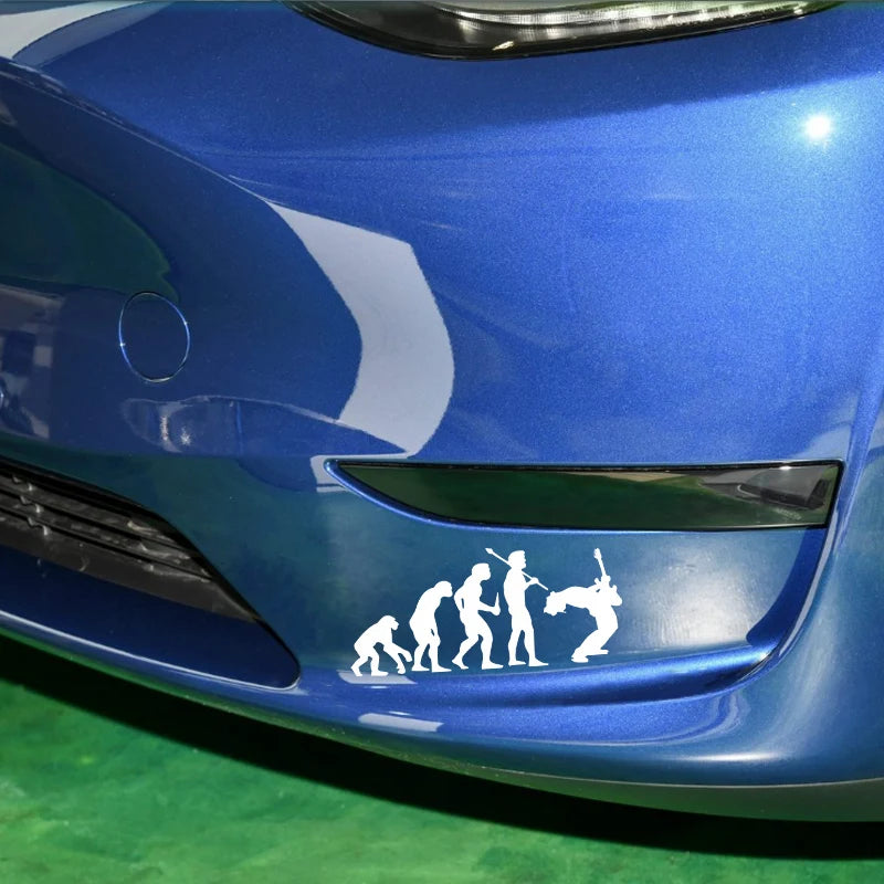 CowLost | interesting-human-evolution-course-creative-car-windows-motorcycle-body-pvc |2