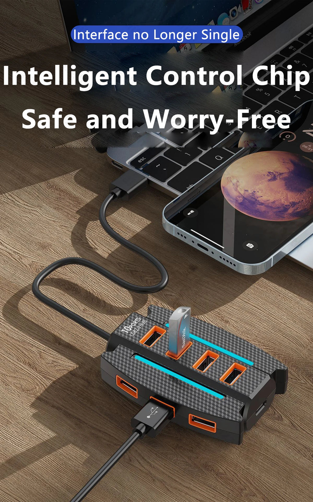 CowLost | usb-hub-10-port-usb-2-0-usb-splitter-card-reader |20