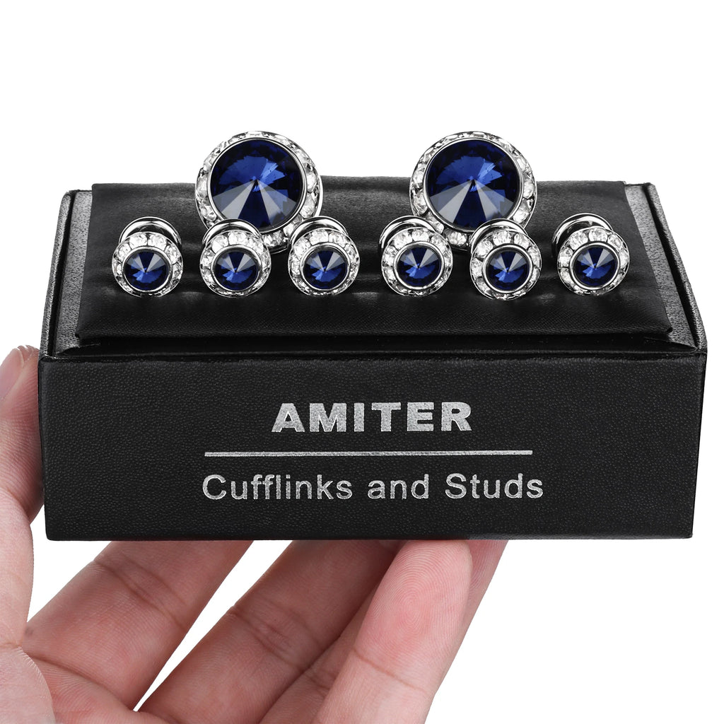 CowLost | clothing-accessories-hawson-royal-blue-gemstone-cufflinks-tuxedo-studs-set-for-men-formal-wear |24