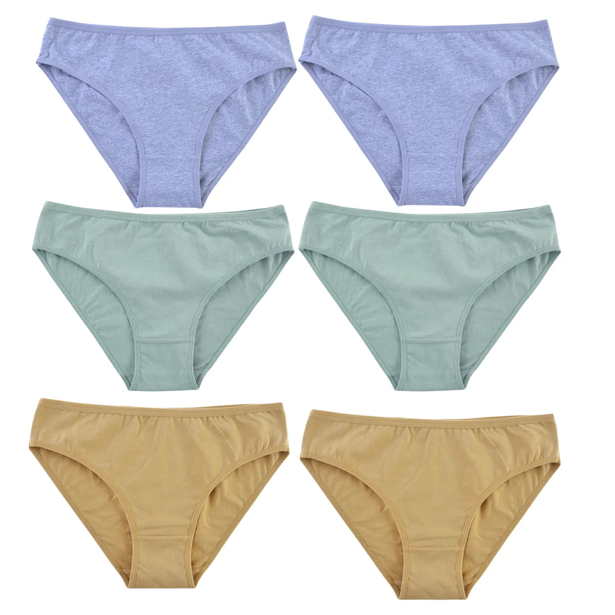 CowLost | product_id-6pcs-women-seamless-cotton-briefs-m-xl-solid-color-comfortable-panties |14