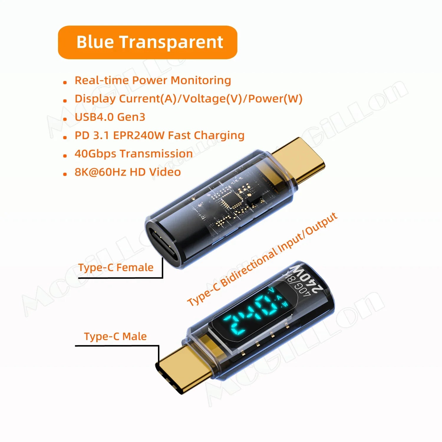 CowLost | product_id-240w-usb-c-extender-with-digital-led-wattage-meter-8k-40gbps-usb4-type-c-adapter-for-thunderbolt-3 |14