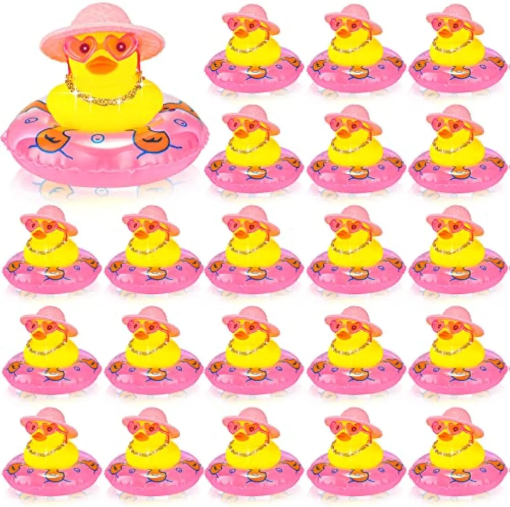 CowLost | product_id-24-pack-summer-rubber-duck-car-dashboard-decorations-with-mini-hat-and-swim-ring |18