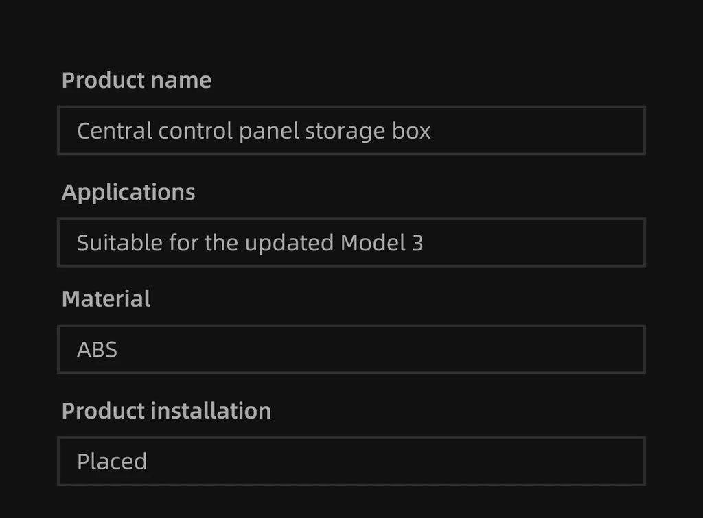 CowLost | for-tesla-model-3-highland-2025-central-control-storage-box |17