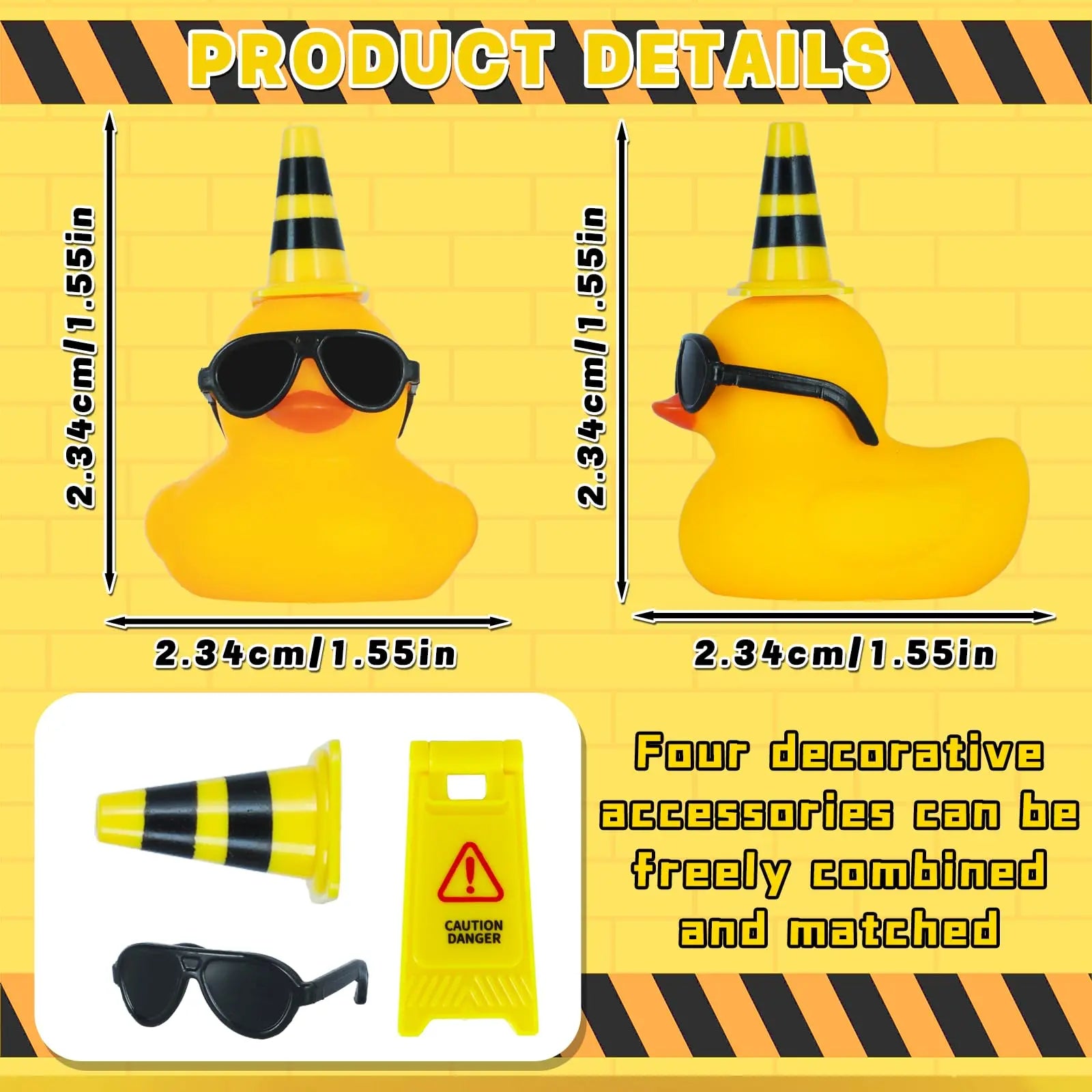 CowLost | product_id-rubber-duck-jeep-dashboard-decoration-with-sunglasses-and-road-signs-squeaky-toy |2