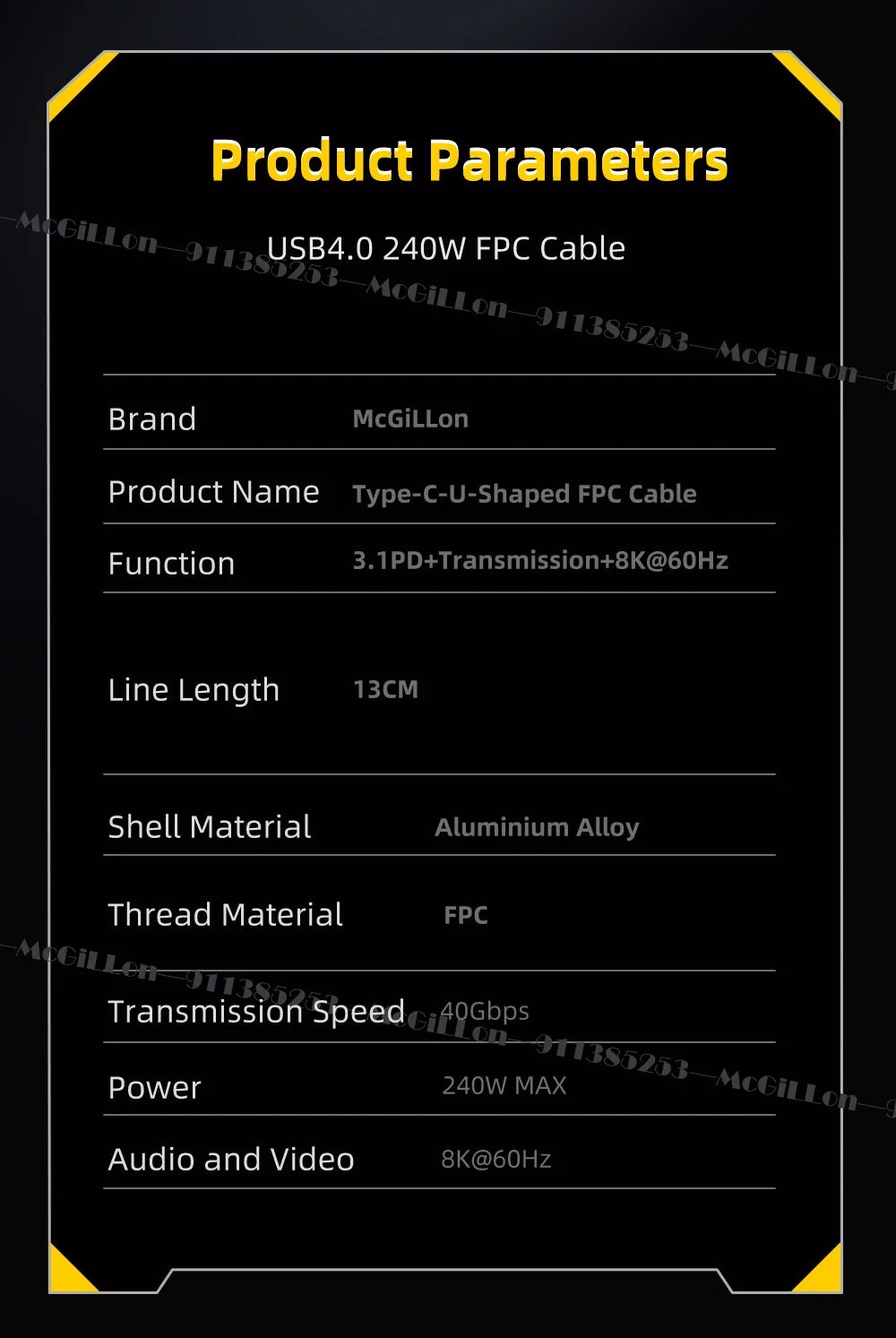 CowLost | product_id-mcgillon-240w-usb-4-0-gen3-type-c-to-type-c-cable-5a-quick-charge-thunderbolt-3-40gbps-8k-60hz |6