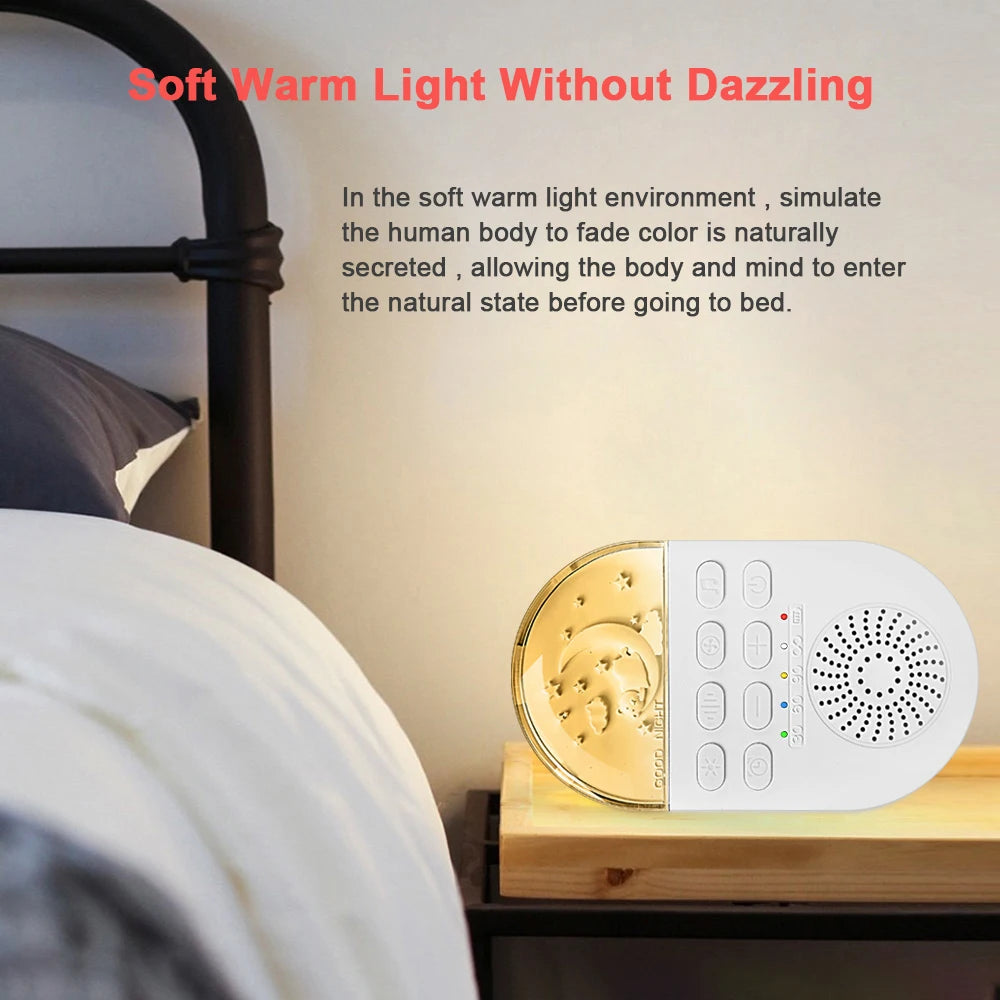 CowLost | portable-white-noise-baby-sleep-machine-24-soothing-sounds-soft-breath-light-30-60-90-timing-for-baby-adult-office-travel |3